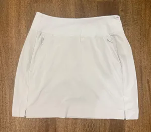 Athleta Beige Soho Skort Athletic Golf Tennis Skirt with Pockets Womens Size 0 thumbnail 1