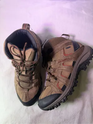 Merrell Brown and Black Men's Trail Mid Hiking Boots thumbnail 6