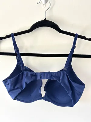 Victoria’s Secret Blue Lace Satin Very Sexy Push Up Bra Adjustable Straps 32D thumbnail 6