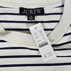 J. Crew Structured muscle T-shirt in stripe mariner cotton‎ M NWT thumbnail 3