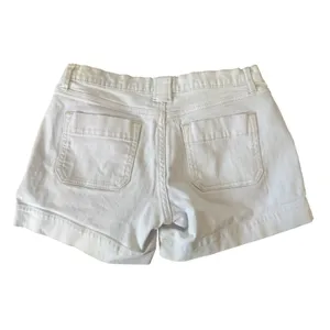 Y2K Old‎ Navy White Denim Shorts Mid Rise Stretch Cotton 4 Summer Beach Casual thumbnail 2