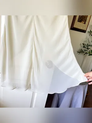 Ance Gria Rosalie Silk Chiffon Maxi Skirt Cream XS NWT thumbnail 8