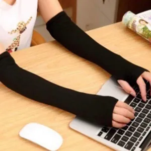 Boutique Elbow Length Fingerless Gloves thumbnail 2
