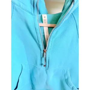 Lululemon Scuba Oversized Half Zip Hoodie Turquoise thumbnail 2