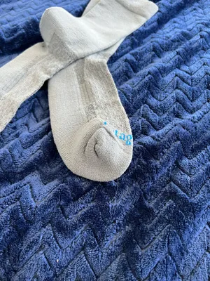 Patagonia wool& merona blend high crew sock thumbnail 3