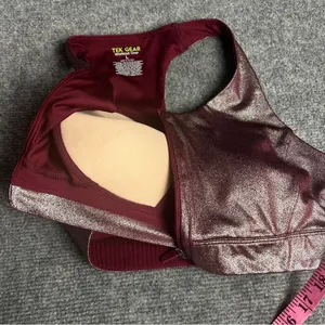 Tek Gear Women's Workout Athletic Sporty Zip Front Racerback Sports Bra Sz L thumbnail 6