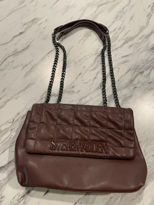 Steve Madden Quilted Crossbody Faux Leather thumbnail 1