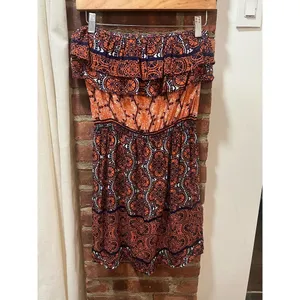 Aqua Strapless Sundress thumbnail 2