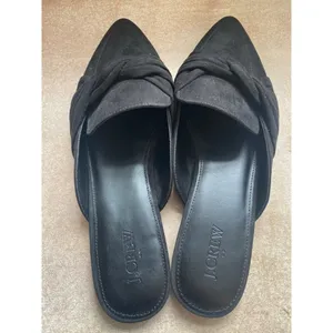 J.Crew Pointed Toe Slip-On Loafers Black Suede Knotted 9 Preppy Yacht‎ City Luxe thumbnail 6