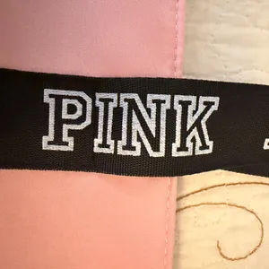 VERY nice Pink Tote Bag with Black Accents. thumbnail 9