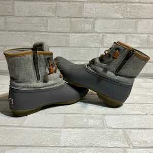 Sperry Gray Duck Boots Waterproof Rain Snow boots size 9 thumbnail 5