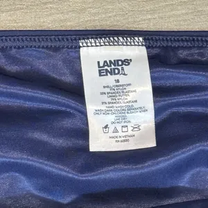Lands' End Women's Swimsuit Sz 18 Swim Skirt Bottoms Navy Blue thumbnail 2