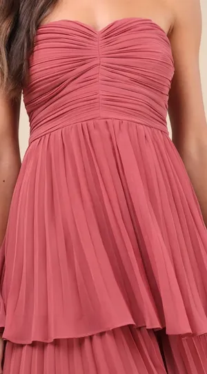 Lulus Rusty Rose Maxi Dress thumbnail 3