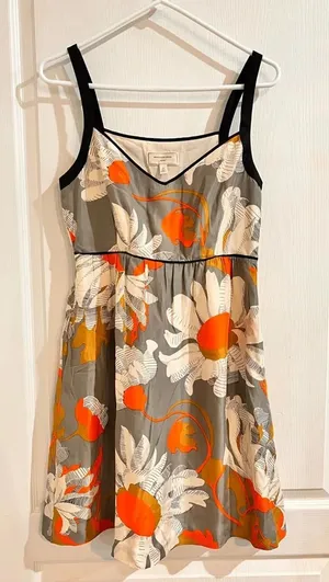 Final price Anthropologie Moulinette Soeurs Silk Above Knee Dress thumbnail 1