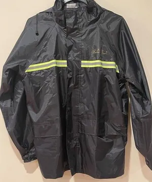 Black rain/trench jacket. Size 8 unisex thumbnail 1