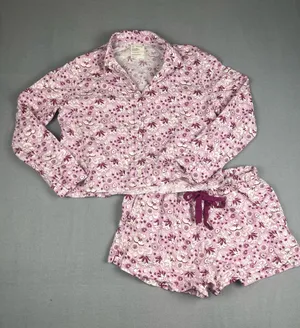For Days Floral Pajama Set in organic cotton Size: Medium thumbnail 1