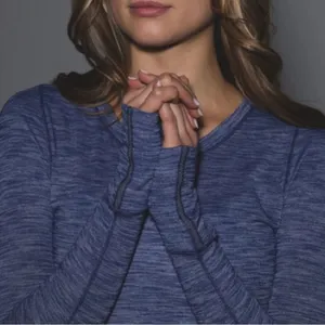 Lululemon 5 Mile Long Sleeve Heathered Hero Blue- Size Small (4/6) thumbnail 8