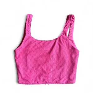 Princess Polly fuchsia lace crop tank top size 2 thumbnail 3