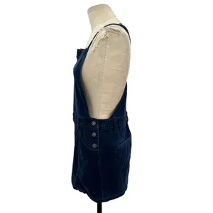 Free People Corduroy Overall Mini Dress Navy‎ Blue Size 4 thumbnail 6