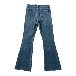 Mother The Weekender Fray Flare Raw Hem Jeans Walking On Coals Size 30 thumbnail 4
