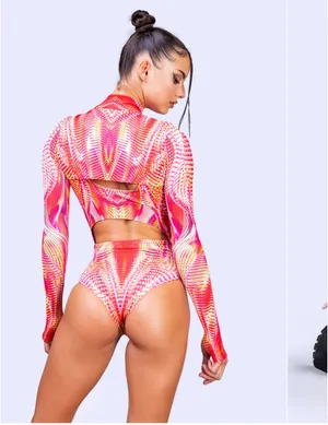 Badinka Daydream Shrug 2-Piece Bodysuit Set thumbnail 2