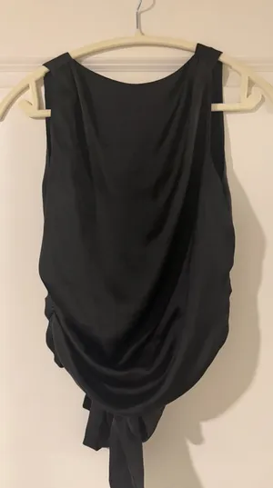 Zara high neck open back top  thumbnail 1