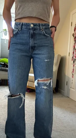 Wide-Leg ZARA Jeans High-Rise thumbnail 1