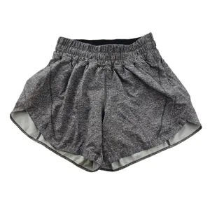 Lululemon Track That Short 5" Heathered Grey W7AUZS Size 4 High Rise Running thumbnail 2