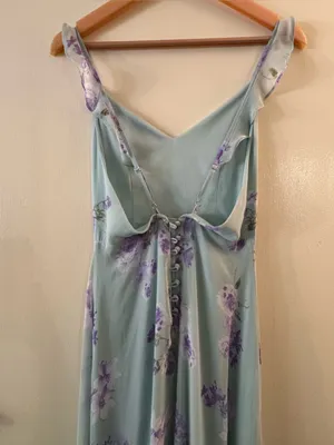 Lulus Meteoric Rise Sage Green Floral Print Maxi Dress Small thumbnail 9
