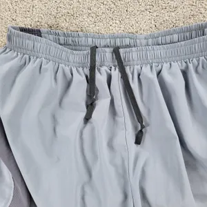 Nike Womens Dri Fit Shorts M Blue Gray Brief Lined Gym Running Active Pull On thumbnail 8