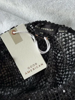 Good American Sequin Black Dress thumbnail 3