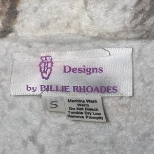 Vintage 90’s Handmade Billie Rhodes Western Shacket w Wolves Pattern Size Small thumbnail 3