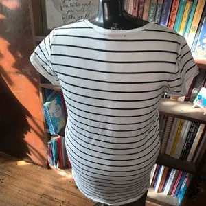 Lulu’s Cafe Society cream & black comfortable M T-shirt dress thumbnail 3