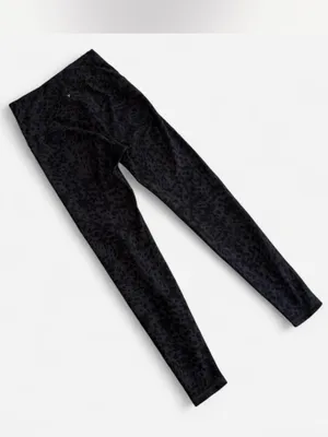 Old Navy Active High Rise Gray Leopard Lululemon Wunder Under Inspo M thumbnail 4