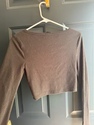 Urban Outfitters Long Sleeve Cropped Top thumbnail 4