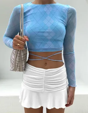 Tiger Mist Blue Long Sleeve Top thumbnail 1