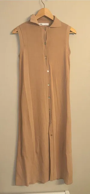ZARA Sleeveless Button-Front Maxi Dress‎ thumbnail 1