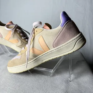 Veja V-10 Multico Peach Suede Sneakers Women's EUR 40 US size 8.5 thumbnail 7