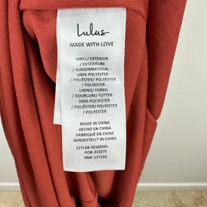 Lulus Poised Performance Rust Red Plisse One-Shoulder Maxi Dress Formal S NWT thumbnail 12