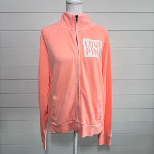 Victoria's‎ Secret PINK Full Zip Athletic Jacket Orange Size M thumbnail 3