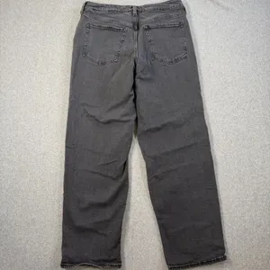 Old Navy Women's Size 12 High Rise O.G. Loose Fit Black Denim Jeans thumbnail 7