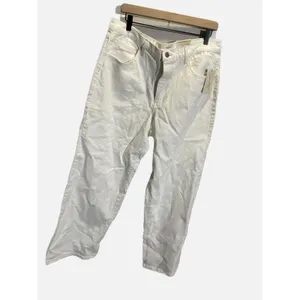 Universal‎ Thread Wide Leg Jeans Women 14 White High Rise Comfort Stretch Casual thumbnail 3