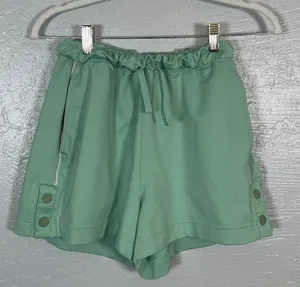 Gymshark Women XS Green Recess Shorts Snaps Pocket Drawstring Athleisure Workout thumbnail 1