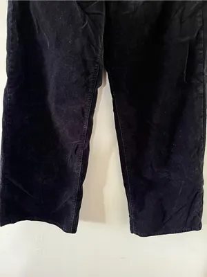 Gap Womens Black Corduroy High Rise Wide Leg Pants 12 31 Capsule Minimalist thumbnail 4