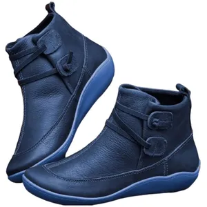 Verugu Women Dark Grey Western Cowboy‎ Low Heel Bootie Ankle Boots Rustic Chic thumbnail 4