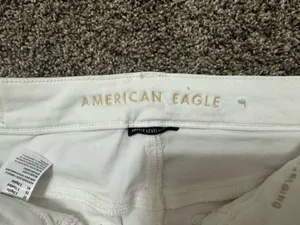 American Eagle High-Rise Jeggings White Next Level Stretch thumbnail 3