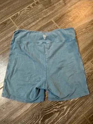 FP Movement Free People Dusty Blue Hot Shot High-Rise Bike Shorts size Small thumbnail 5