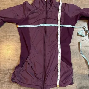 Lululemon Women's Can't Stop Jacket Hyper Stripe‎ Plum size 6 Small athleisure thumbnail 11