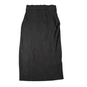 Abercrombie Fitch Womens S Black A-Line Pull‎ On Viscose Skirt Front Split thumbnail 7