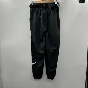 Nike‎ Tech Pack Woven Belted Black & White Swoosh Jogger Pants Size S thumbnail 5